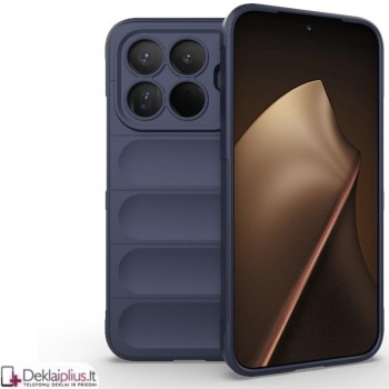 Magic Shield guminis dėklas - tamsiai mėlynas (Xiaomi 15T Pro)